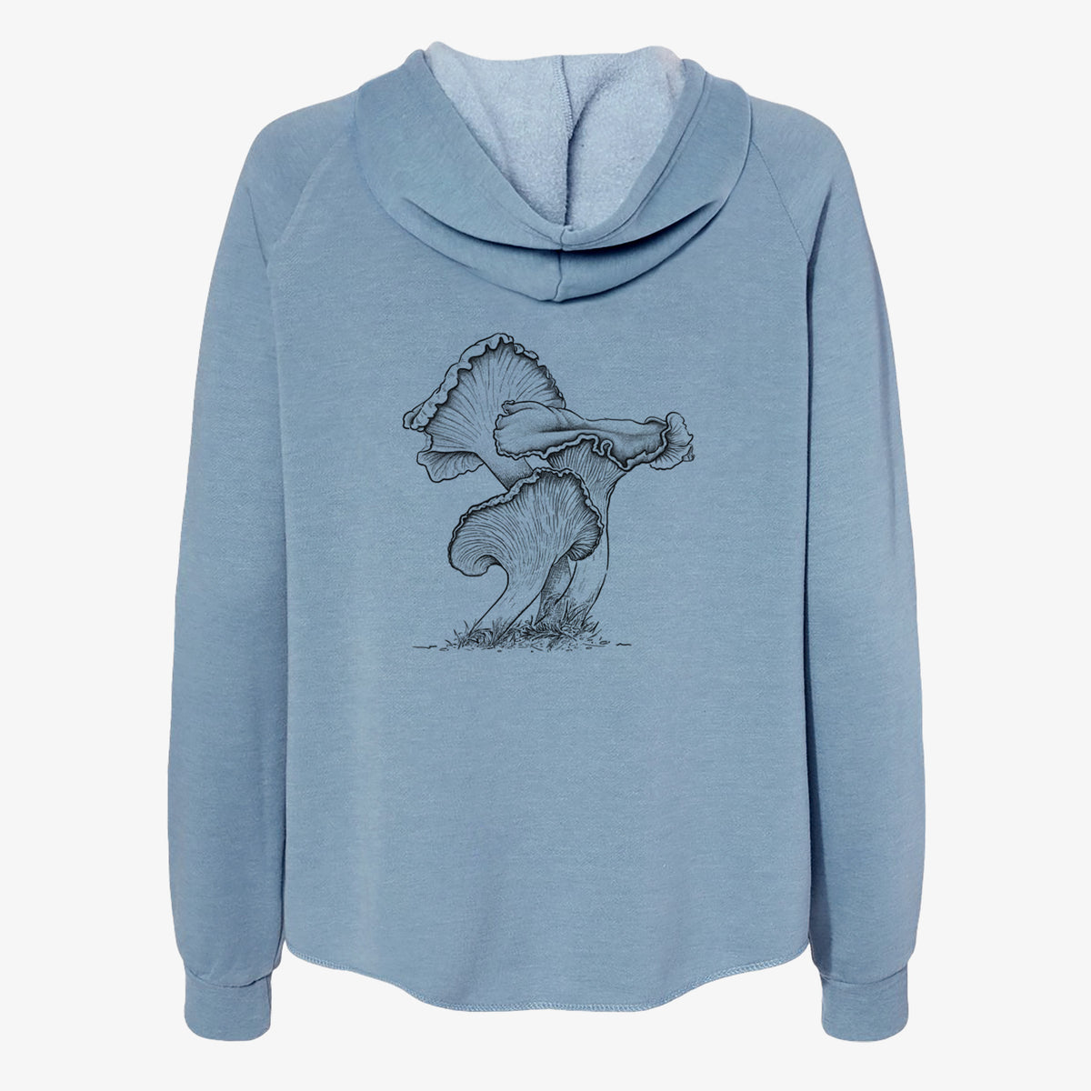 Pacific Golden Chanterelle - Cantharellus formosus - Women's Cali Wave Zip-Up Sweatshirt