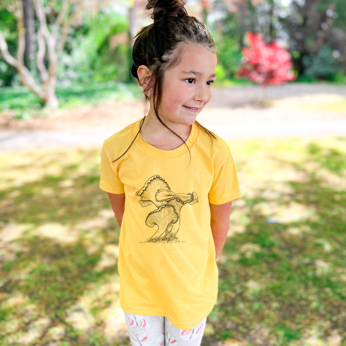 Pacific Golden Chanterelle - Cantharellus formosus - Kids Shirt