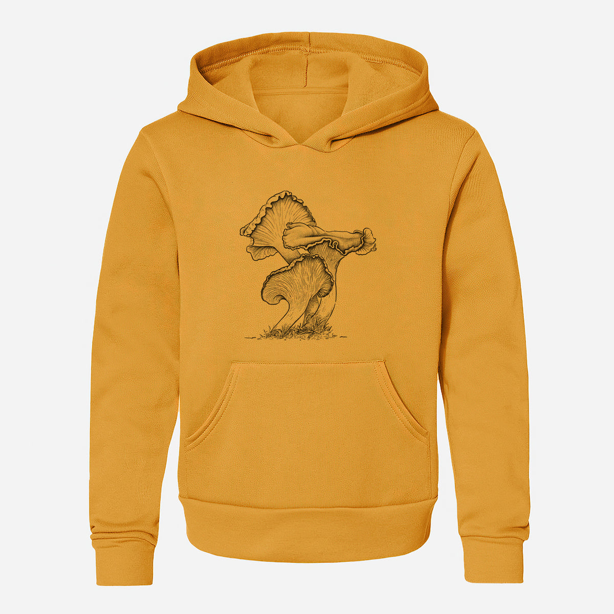 Pacific Golden Chanterelle - Cantharellus formosus - Youth Hoodie Sweatshirt