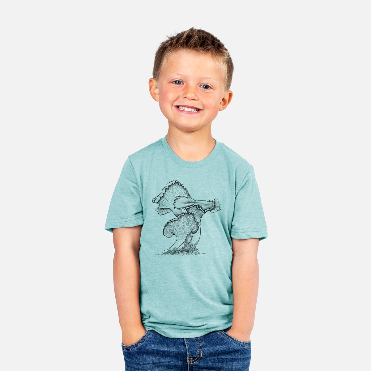 Pacific Golden Chanterelle - Cantharellus formosus - Youth Shirt