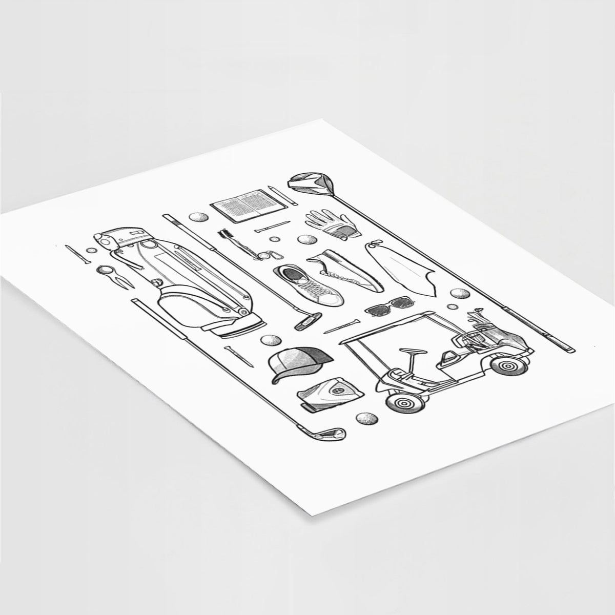 Golf Essentials - Fine Art Print