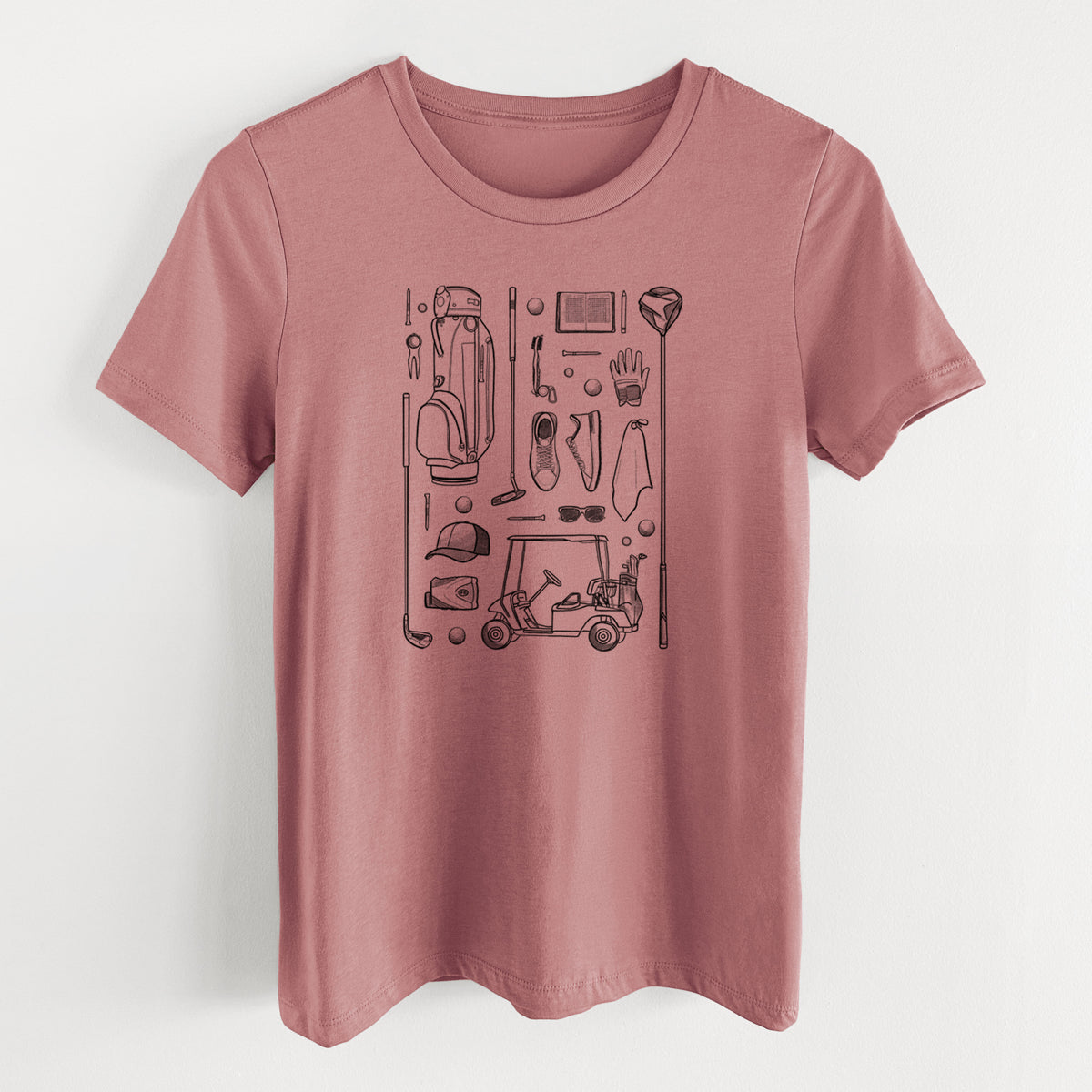 Golf Essentials - Women's Lightweight Relaxed Fit 100% Cotton Crewneck
