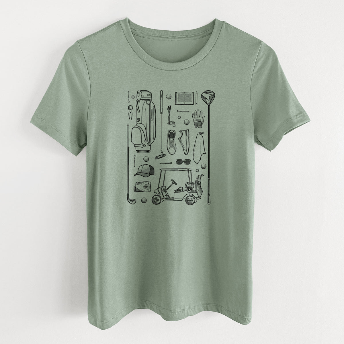 Golf Essentials - Women's Lightweight Relaxed Fit 100% Cotton Crewneck