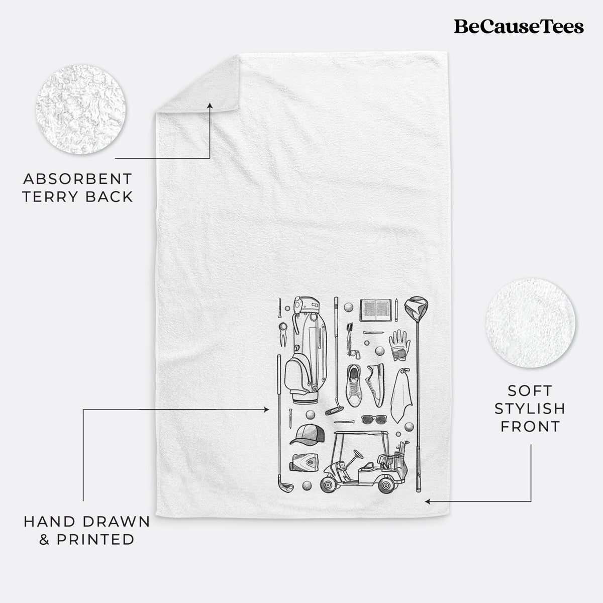 Golf Essentials Premium Decorative Hand Towel