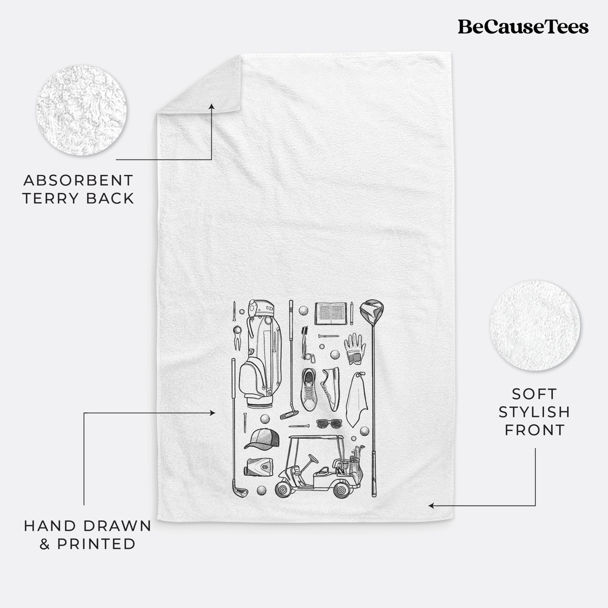 Golf Essentials Premium Decorative Hand Towel
