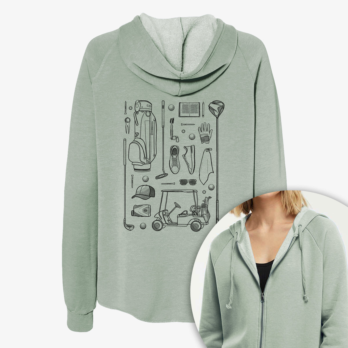 Golf Essentials - Women's Cali Wave Zip-Up Sweatshirt