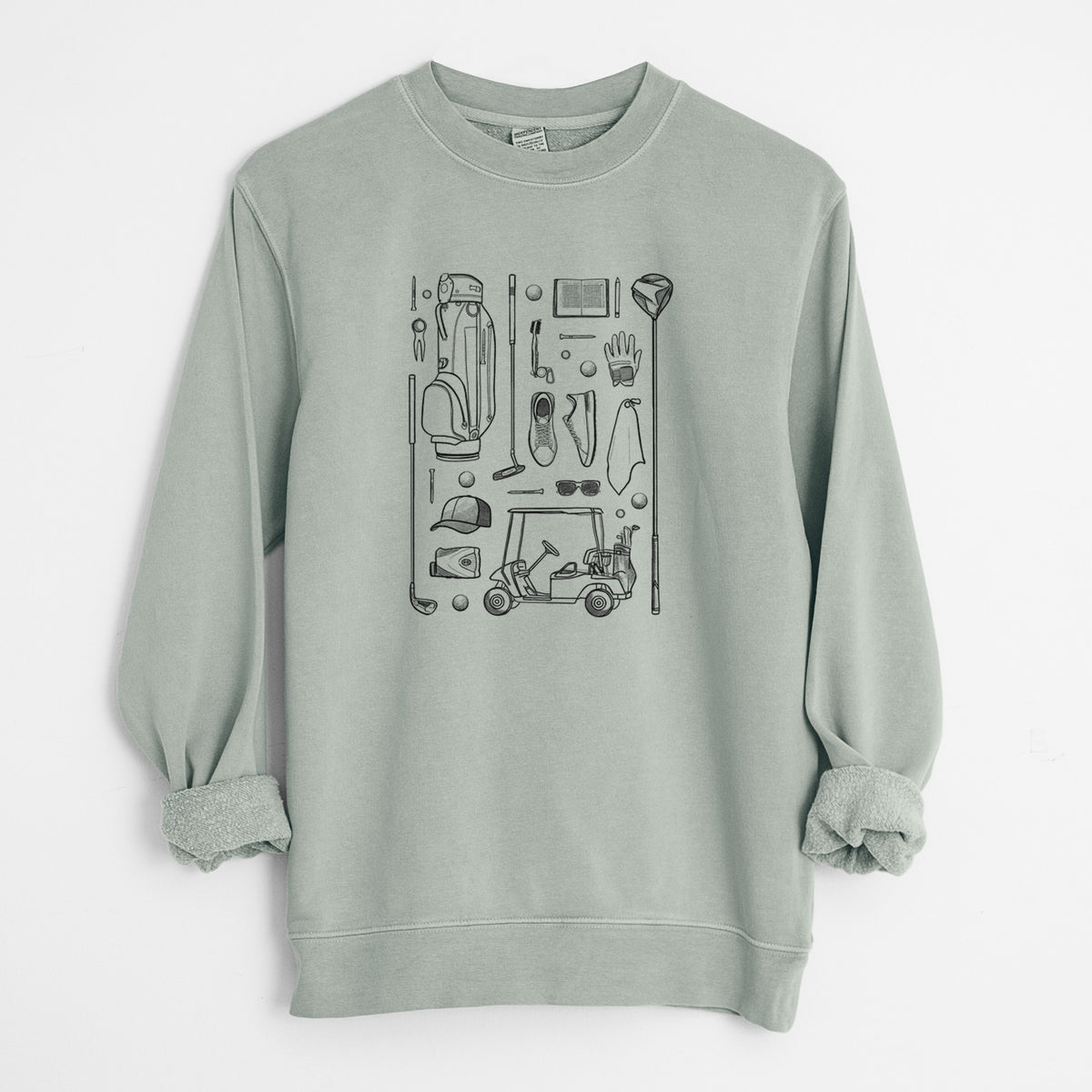 Golf Essentials - Unisex Pigment Dyed Crew Sweatshirt