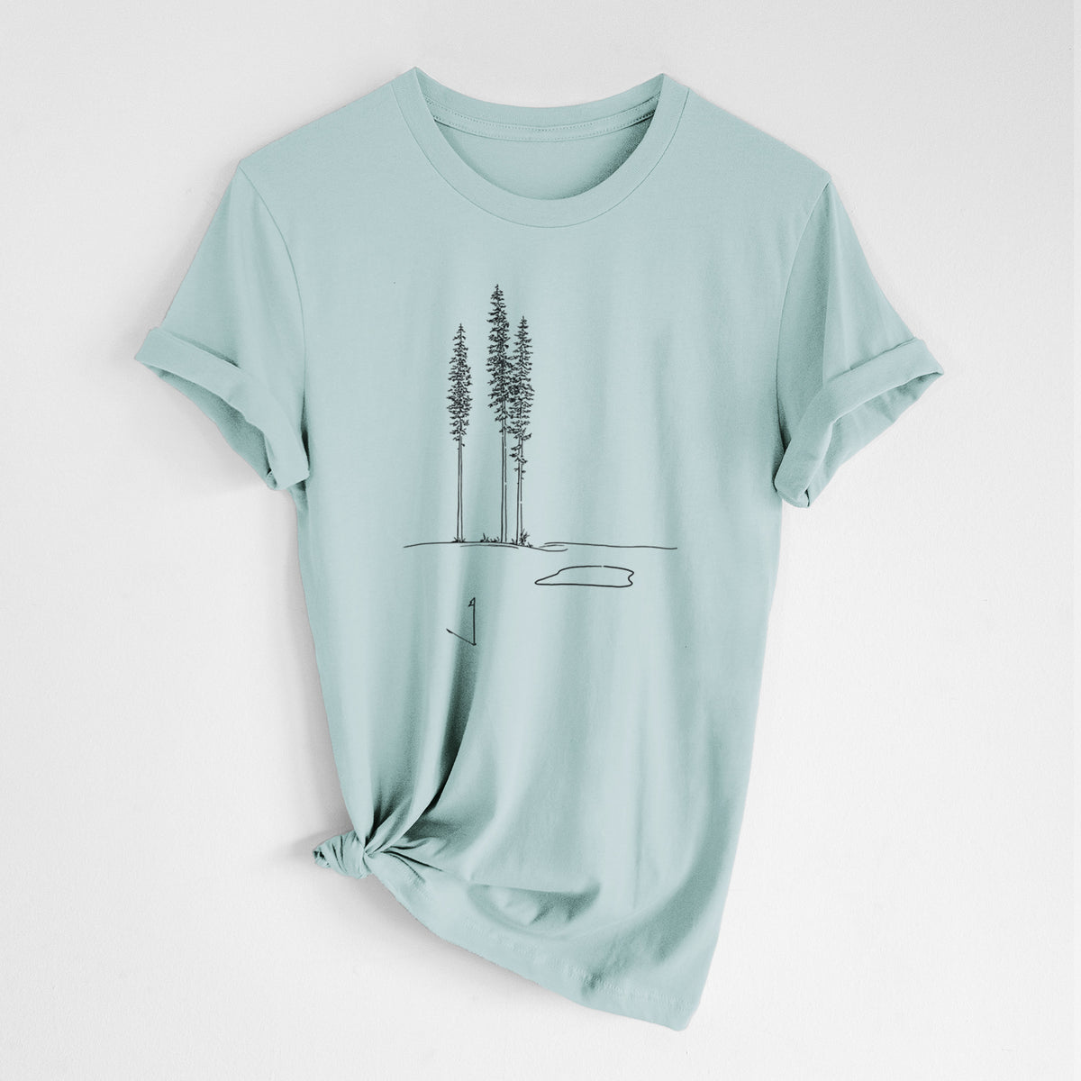 Playing Through the Pines - Lightweight 100% Cotton Unisex Crewneck