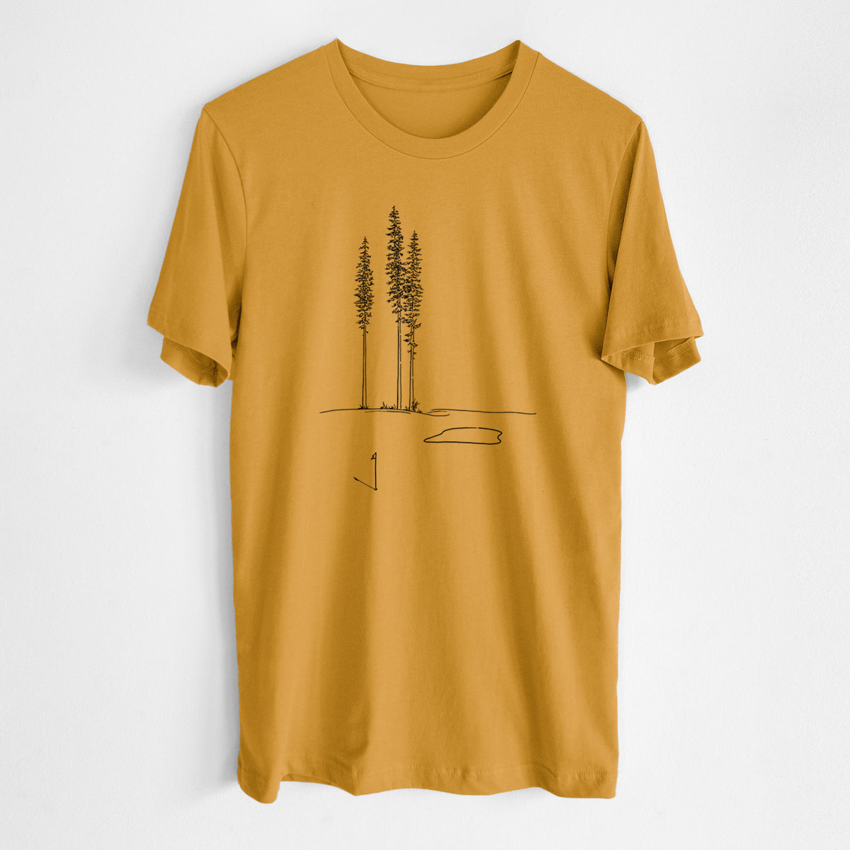 Playing Through the Pines - Lightweight 100% Cotton Unisex Crewneck