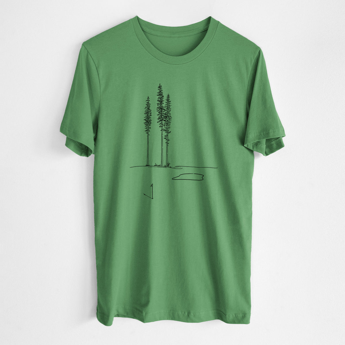 Playing Through the Pines - Lightweight 100% Cotton Unisex Crewneck