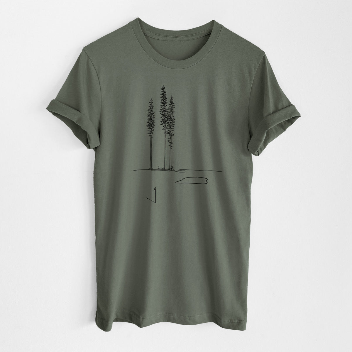 Playing Through the Pines - Lightweight 100% Cotton Unisex Crewneck
