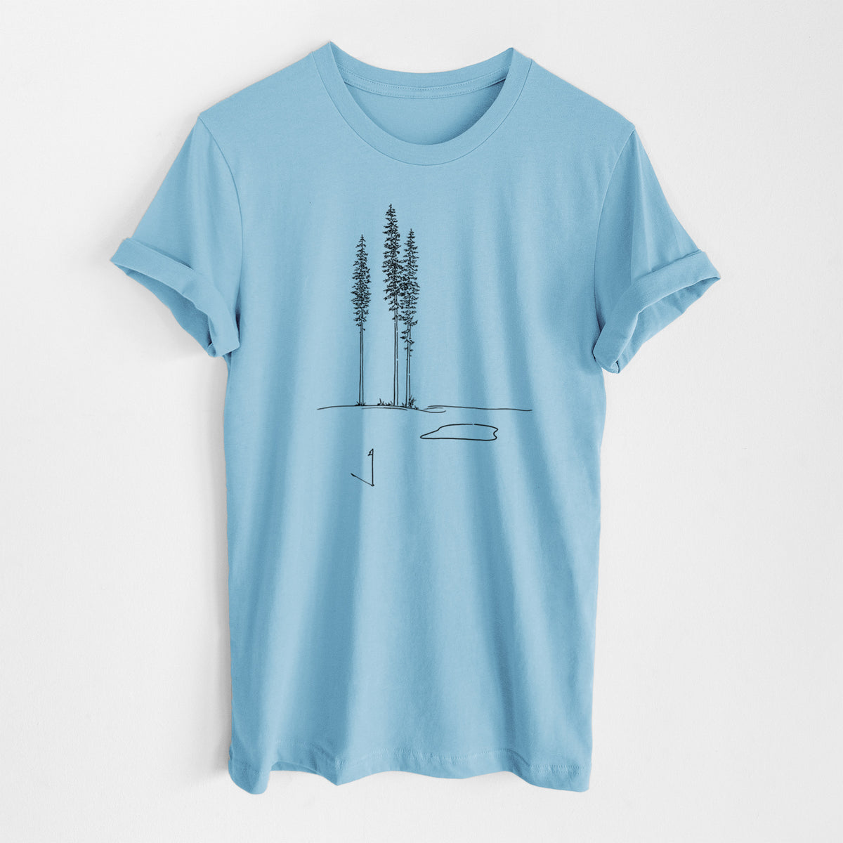 Playing Through the Pines - Lightweight 100% Cotton Unisex Crewneck