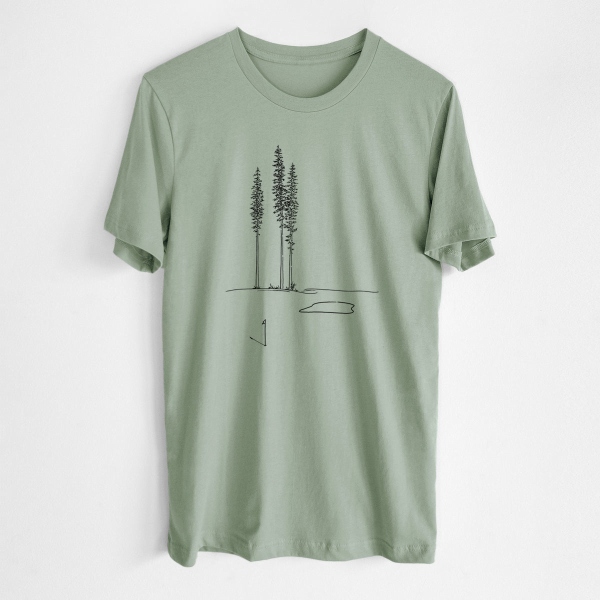 Playing Through the Pines - Lightweight 100% Cotton Unisex Crewneck