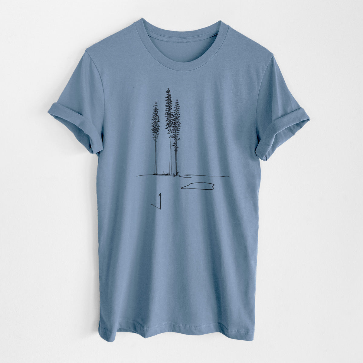 Playing Through the Pines - Lightweight 100% Cotton Unisex Crewneck