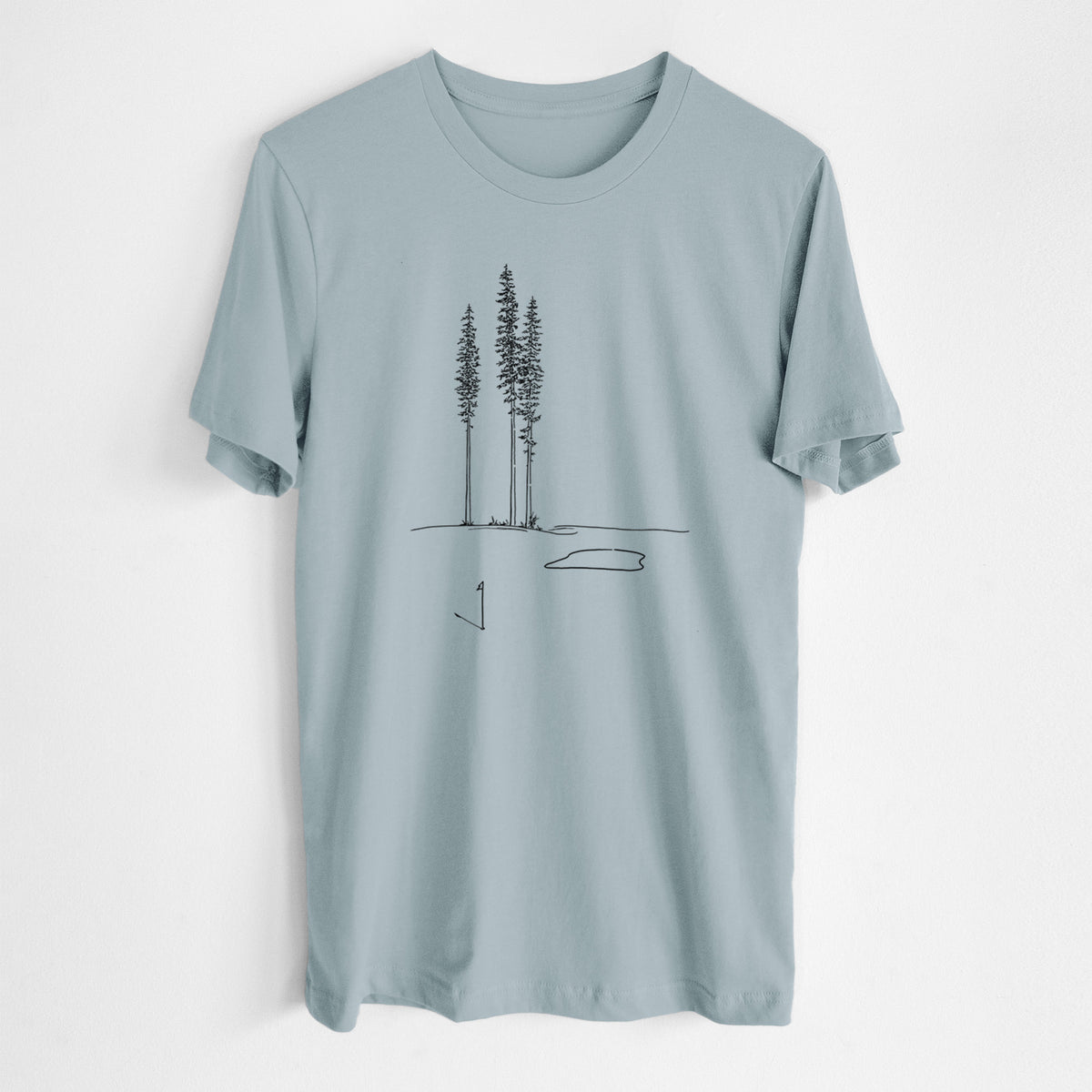Playing Through the Pines - Lightweight 100% Cotton Unisex Crewneck
