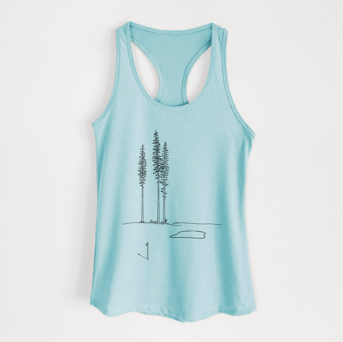 Playing Through the Pines - Women's Racerback Tanktop
