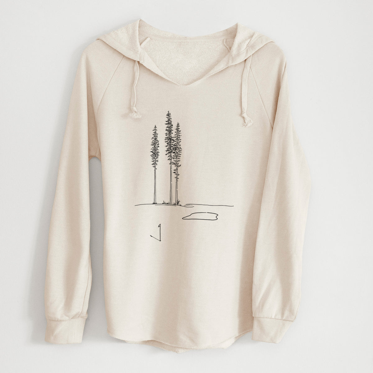 Playing Through the Pines - Cali Wave Hooded Sweatshirt