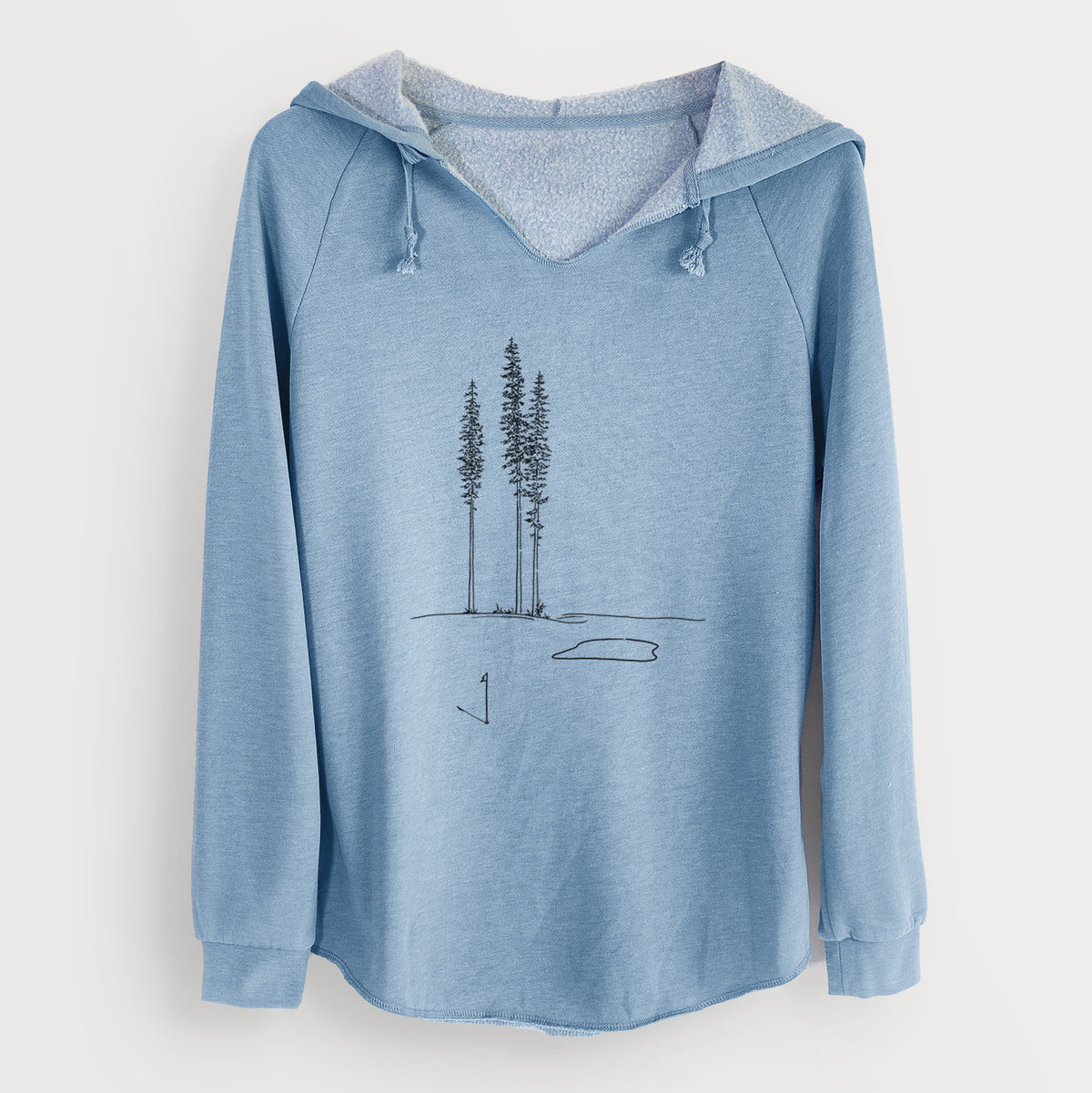 Playing Through the Pines - Cali Wave Hooded Sweatshirt
