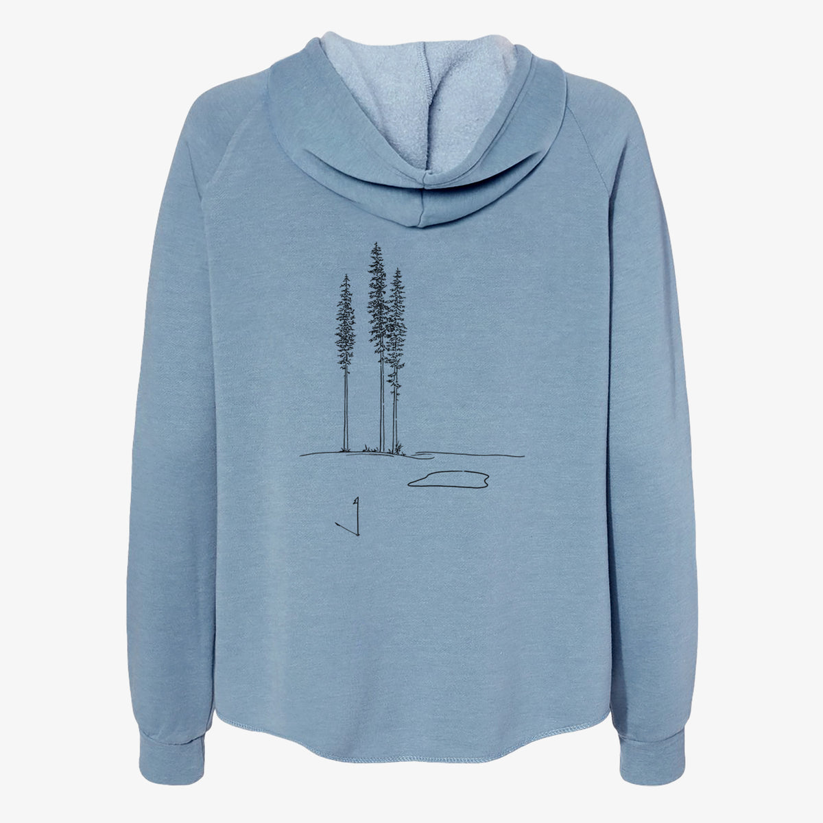 Playing Through the Pines - Women's Cali Wave Zip-Up Sweatshirt