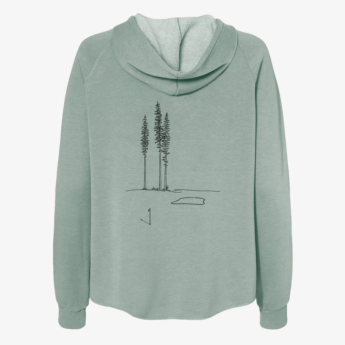Playing Through the Pines - Women's Cali Wave Zip-Up Sweatshirt