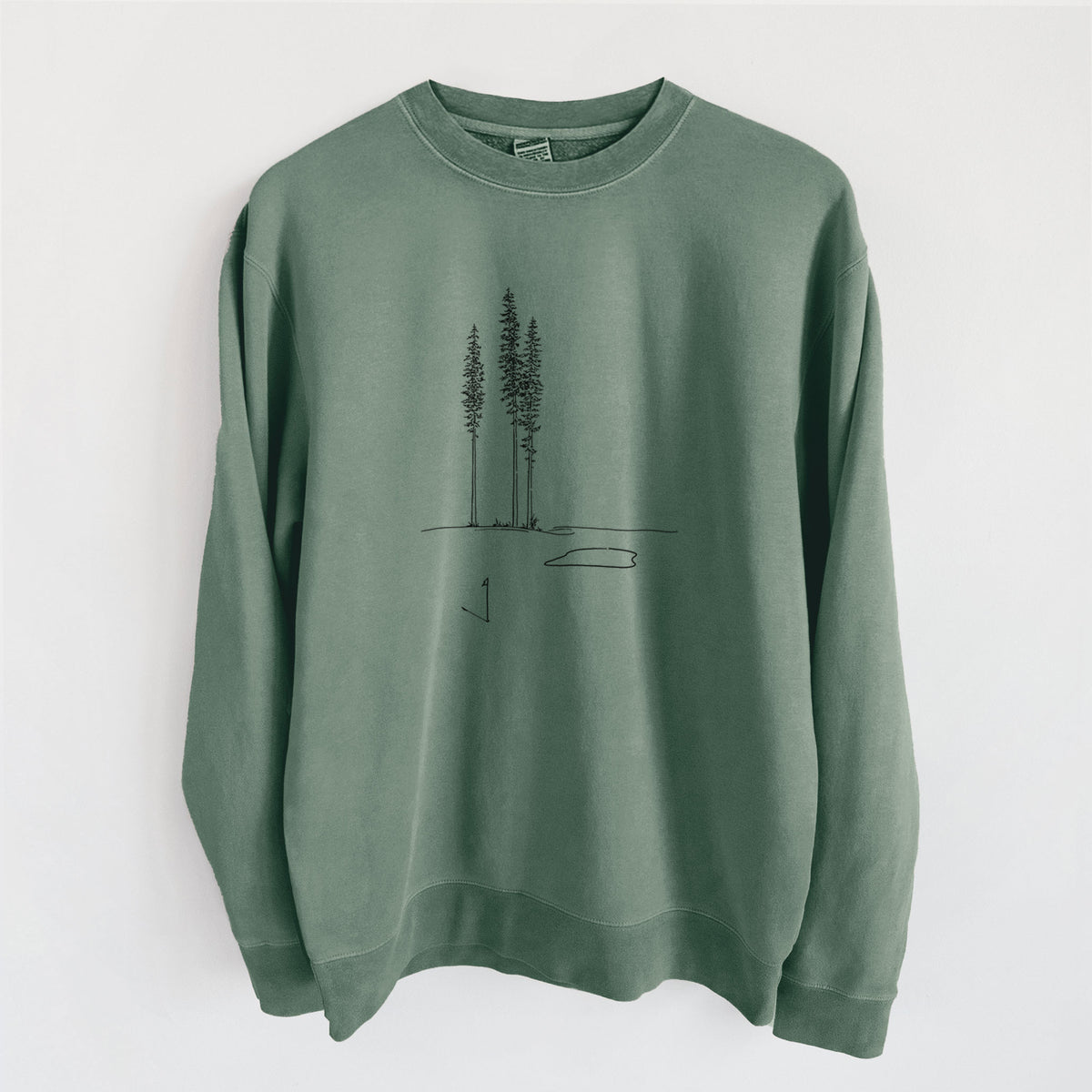 Playing Through the Pines - Unisex Pigment Dyed Crew Sweatshirt