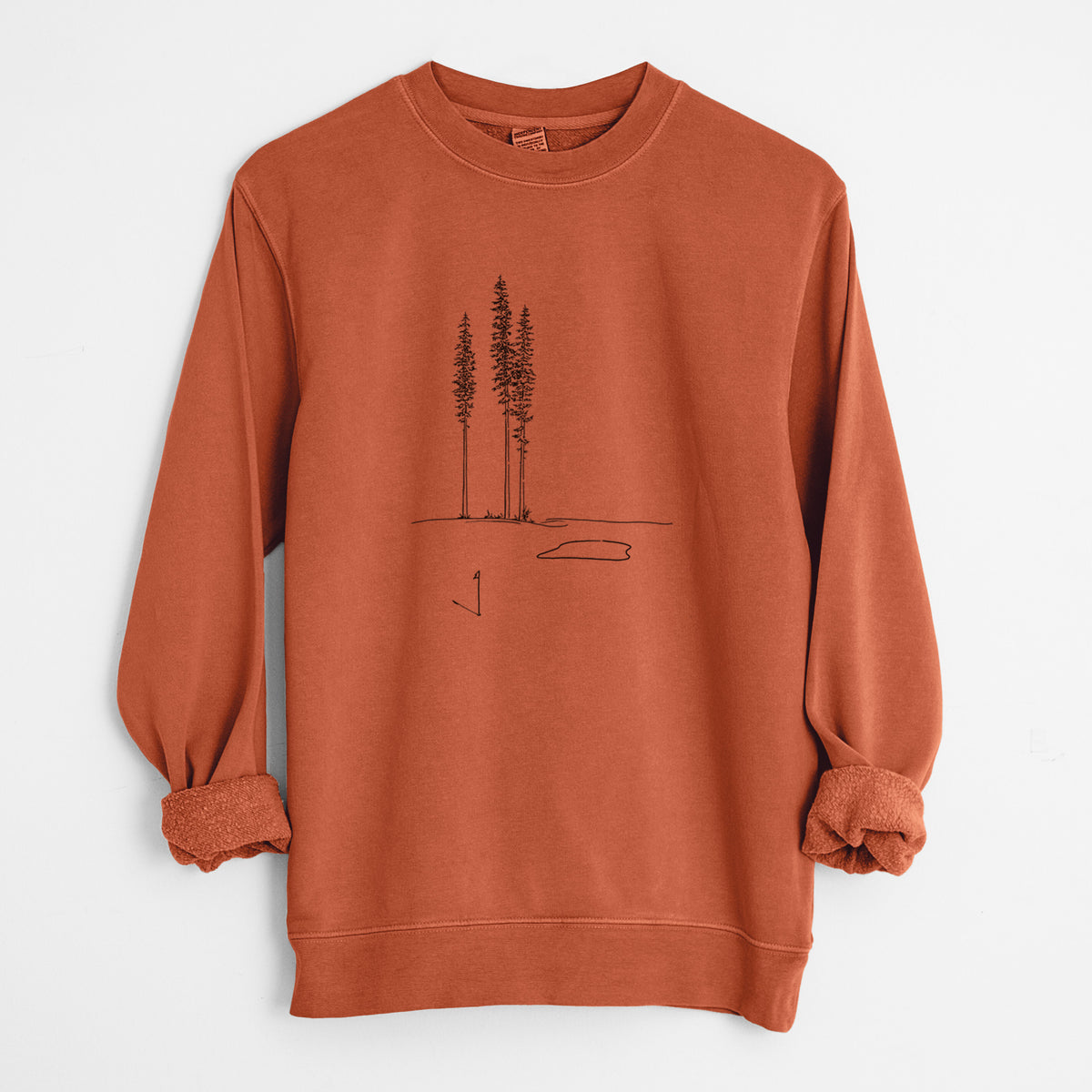 Playing Through the Pines - Unisex Pigment Dyed Crew Sweatshirt
