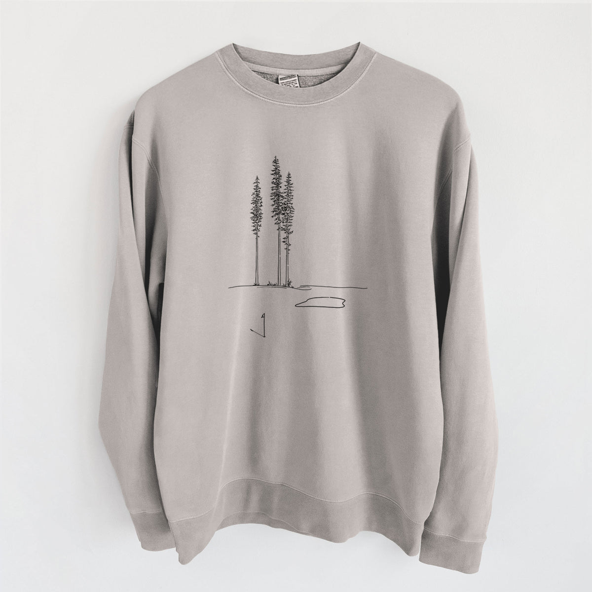Playing Through the Pines - Unisex Pigment Dyed Crew Sweatshirt