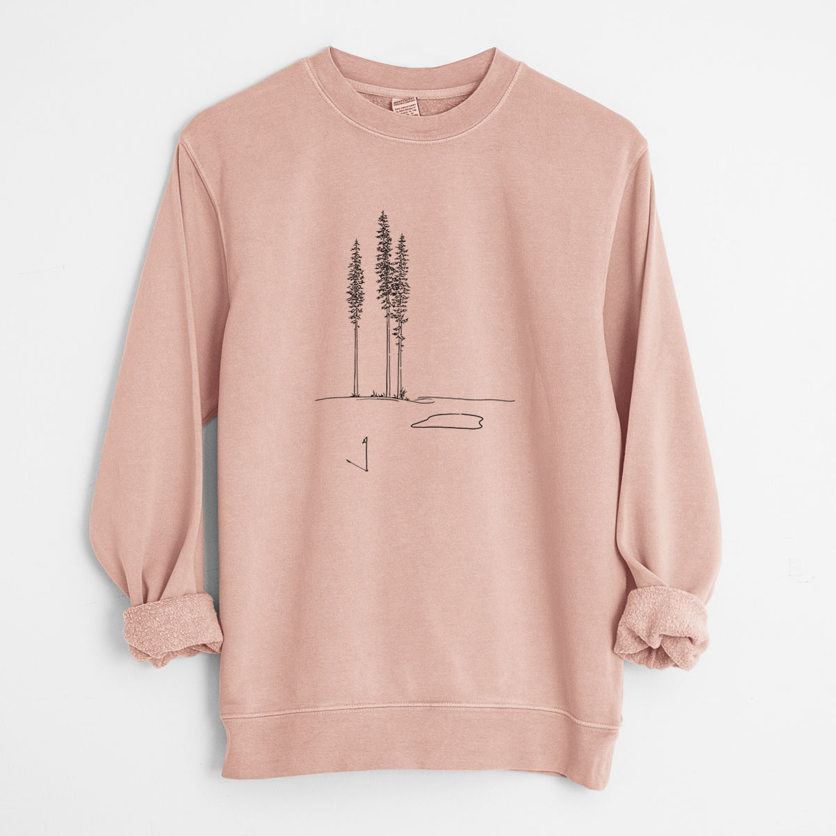 Playing Through the Pines - Unisex Pigment Dyed Crew Sweatshirt