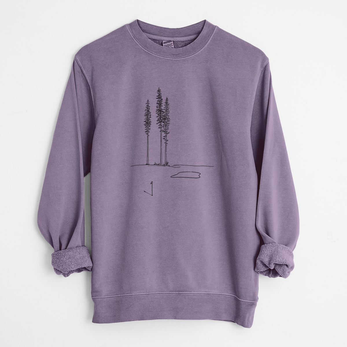 Playing Through the Pines - Unisex Pigment Dyed Crew Sweatshirt