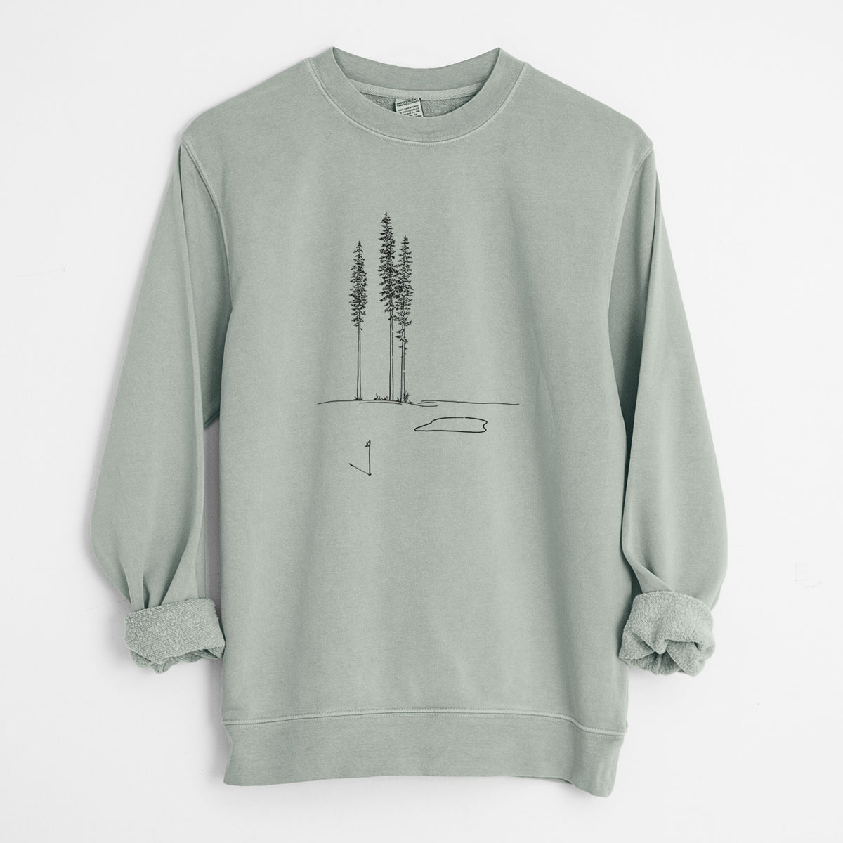 Playing Through the Pines - Unisex Pigment Dyed Crew Sweatshirt