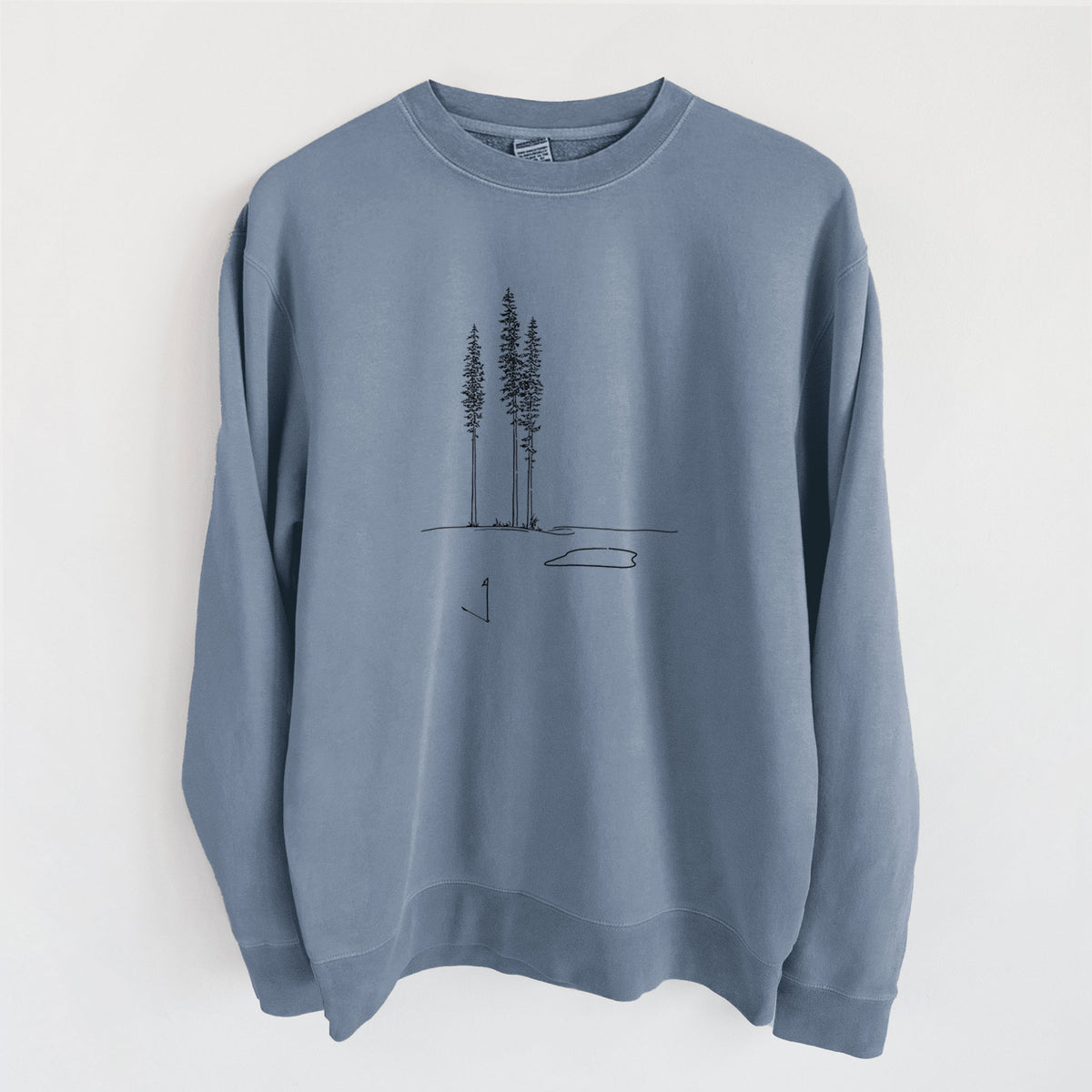 Playing Through the Pines - Unisex Pigment Dyed Crew Sweatshirt