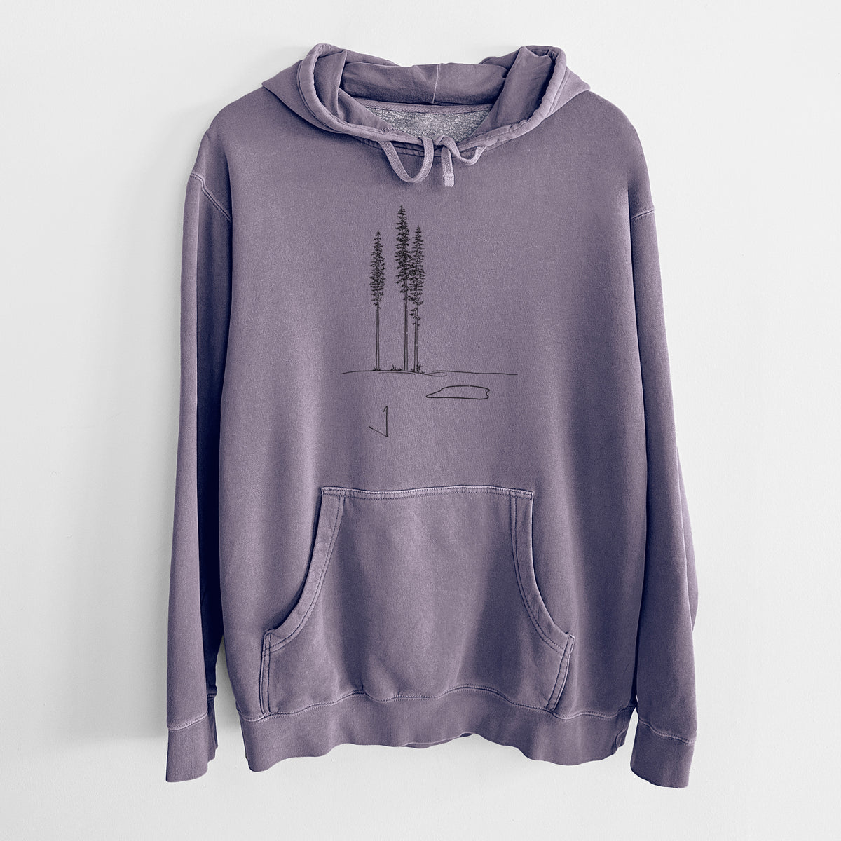Playing Through the Pines - Unisex Pigment Dyed Hoodie