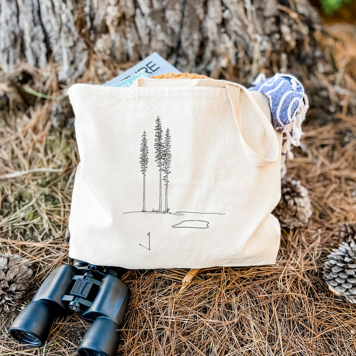 Playing Through the Pines - Tote Bag