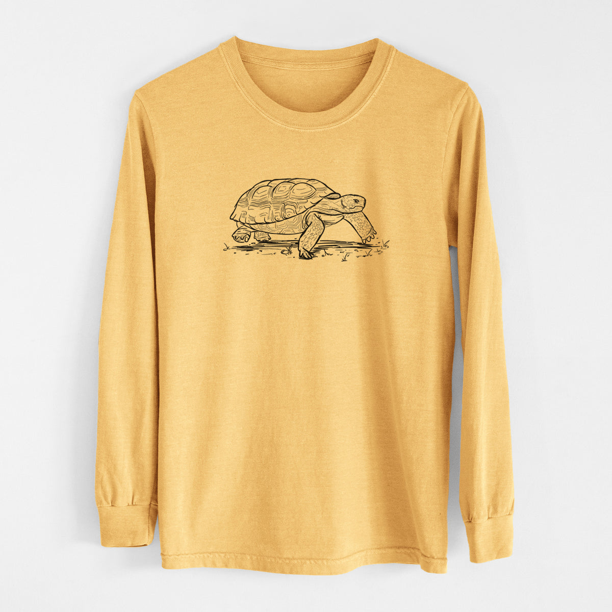 Gopher Tortoise - Gopherus polyphemus - Men&#39;s Heavyweight 100% Cotton Long Sleeve