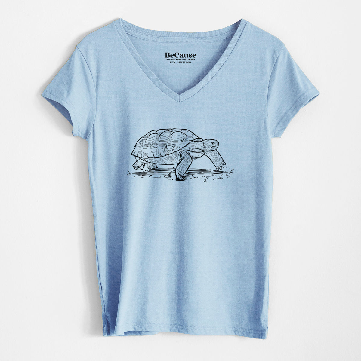Gopher Tortoise - Gopherus polyphemus - Women&#39;s 100% Recycled V-neck