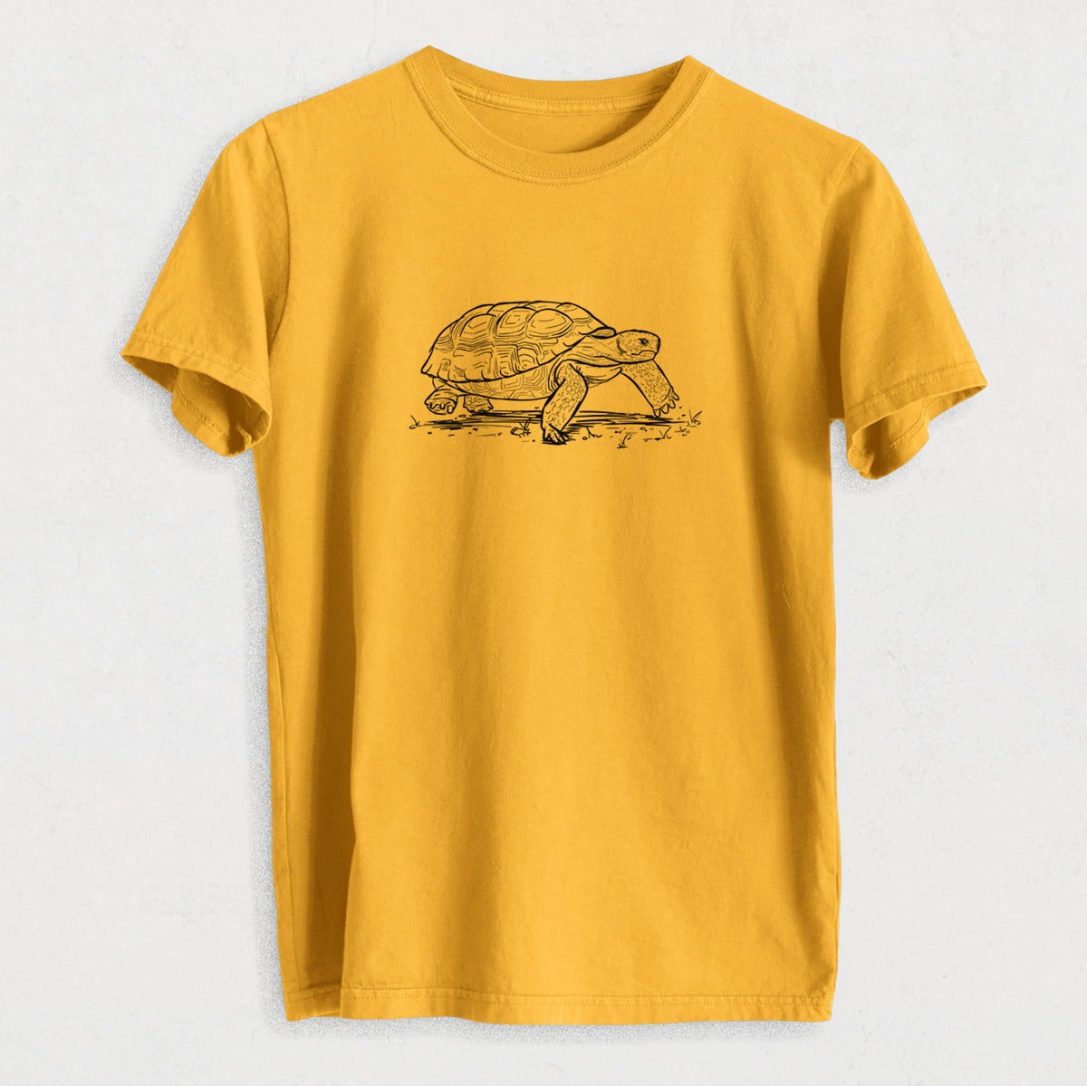 Gopher Tortoise - Gopherus polyphemus - Heavyweight Men&#39;s 100% Organic Cotton Tee