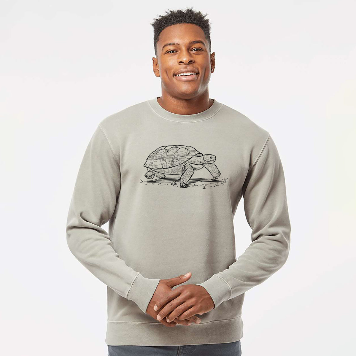 Gopher Tortoise - Gopherus polyphemus - Unisex Pigment Dyed Crew Sweatshirt