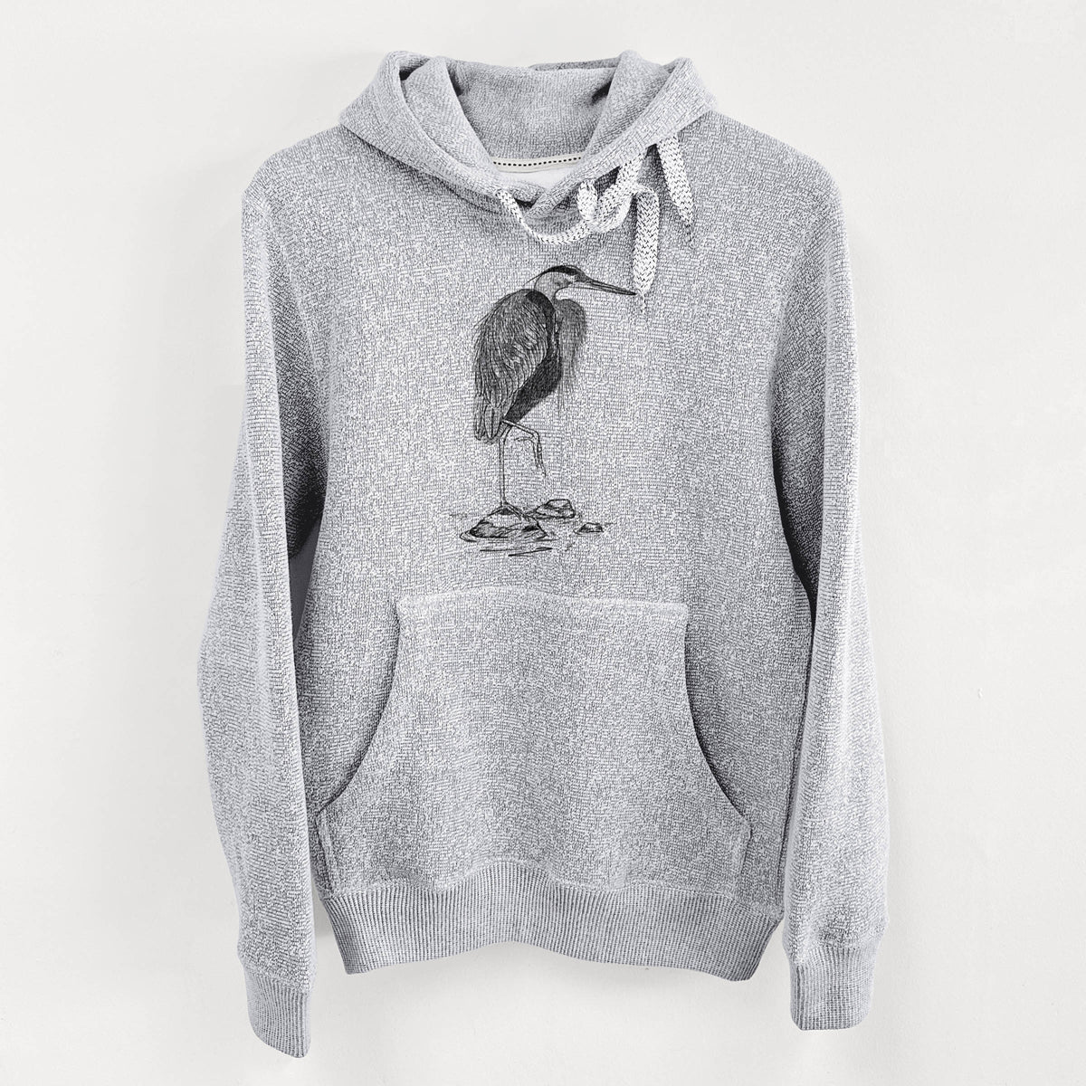 Ardea herodias - Great Blue Heron - Knit Hoodie