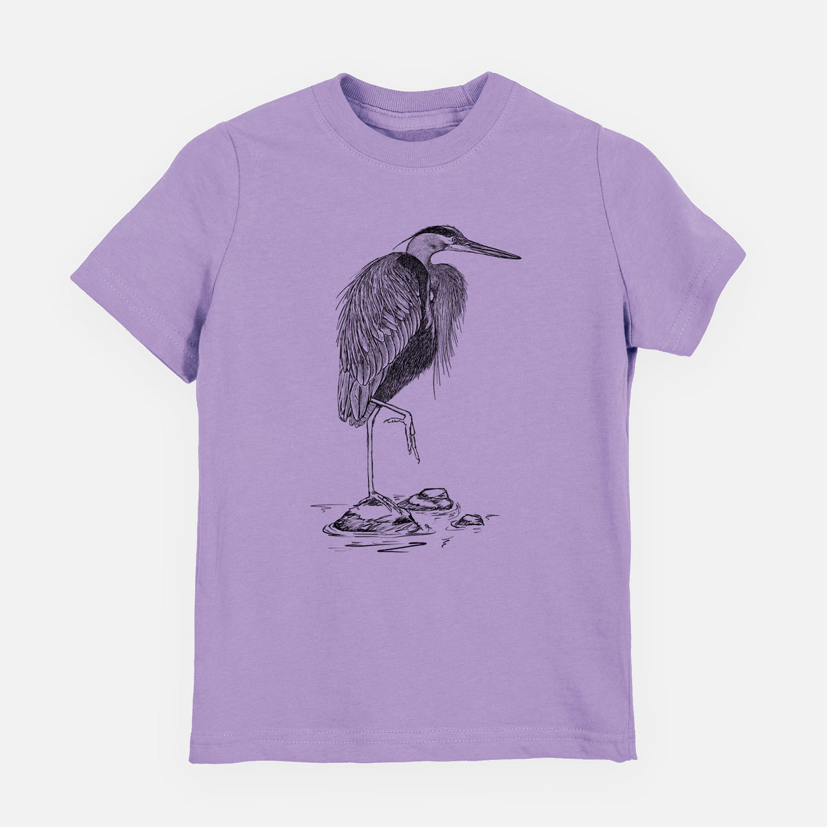 Ardea herodias - Great Blue Heron - Youth Shirt