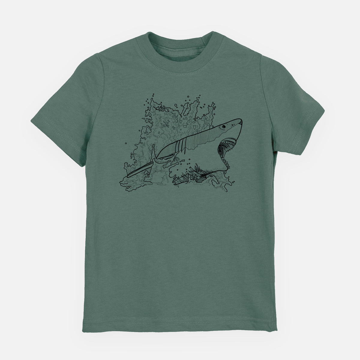 Great White Shark in Water - Youth Shirt