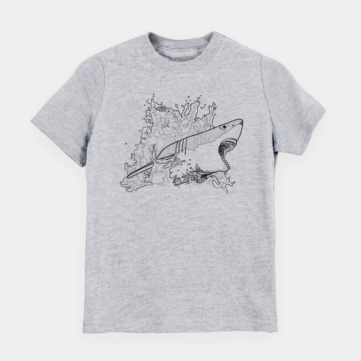 Great White Shark in Water - Youth Shirt