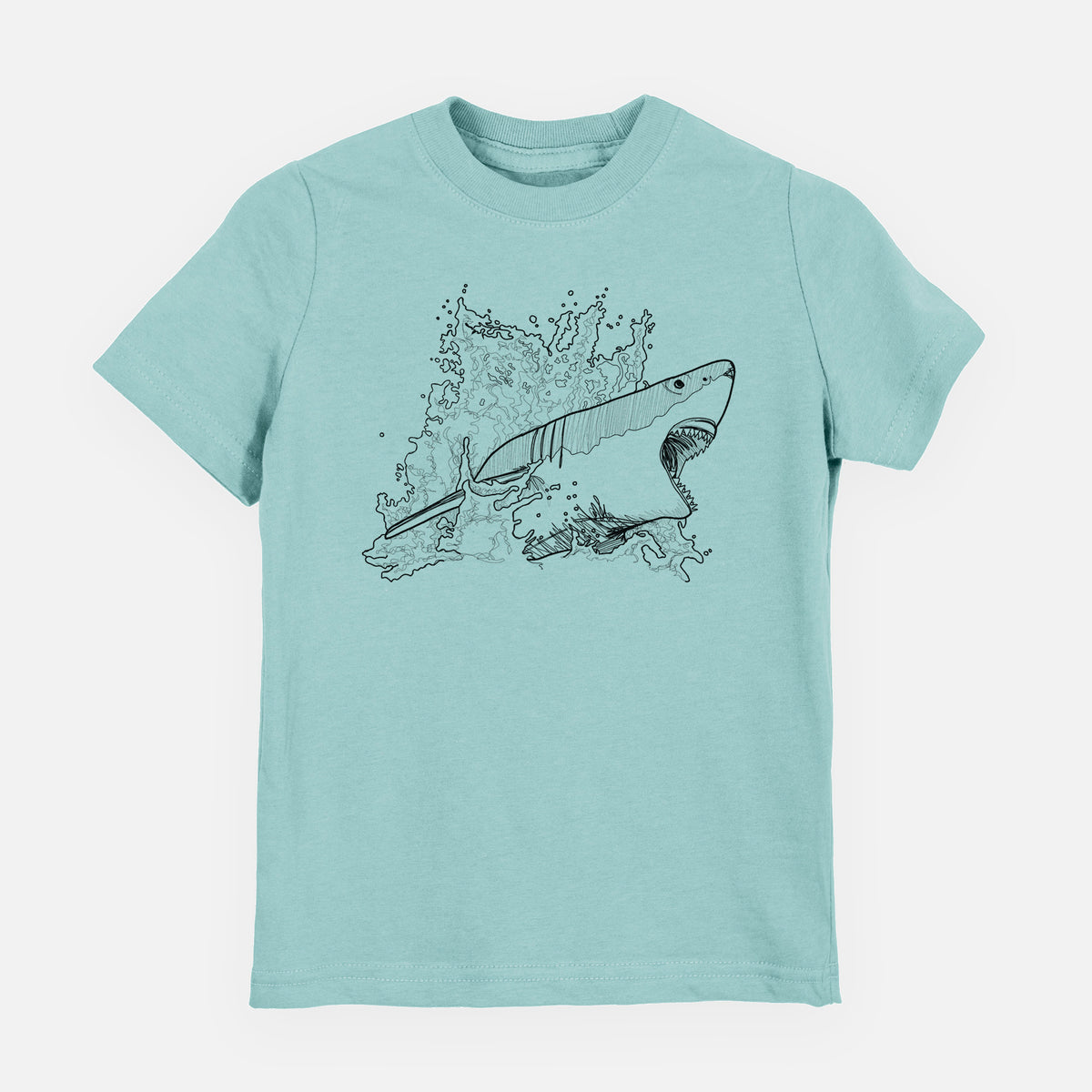 Great White Shark in Water - Youth Shirt