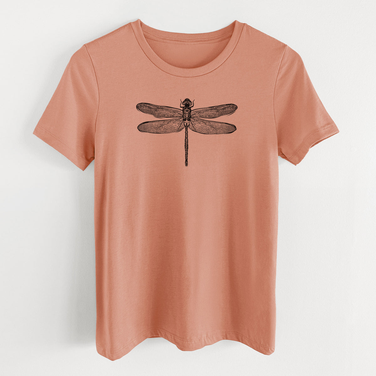 Anax Junius - Green Darner Dragonfly - Women&#39;s Lightweight Relaxed Fit 100% Cotton Crewneck