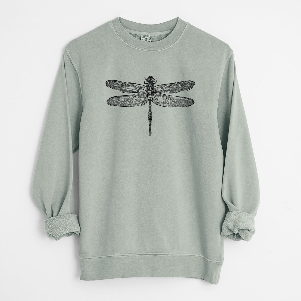 Anax Junius - Green Darner Dragonfly - Unisex Pigment Dyed Crew Sweatshirt