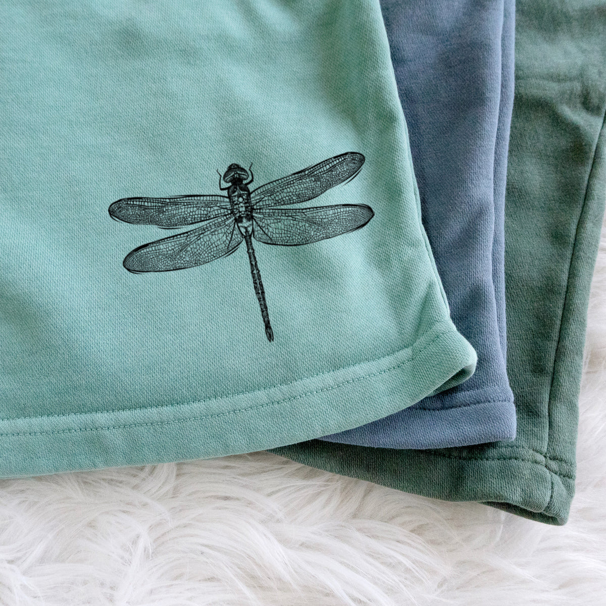 Anax Junius - Green Darner Dragonfly - Unisex Pigment Dyed Shorts
