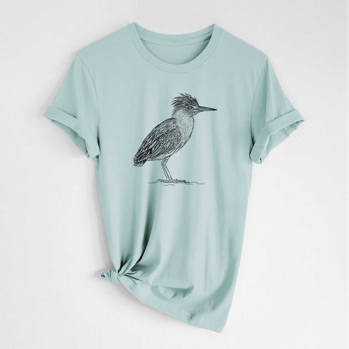 Green Heron - Butorides virescens - Lightweight 100% Cotton Unisex Crewneck