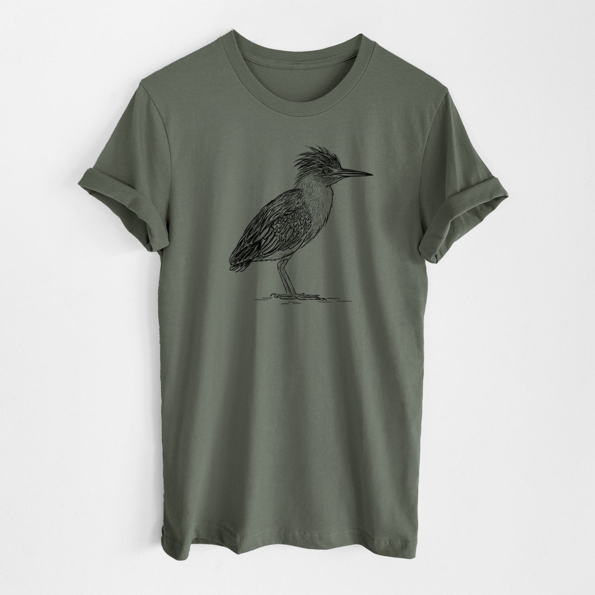 Green Heron - Butorides virescens - Lightweight 100% Cotton Unisex Crewneck