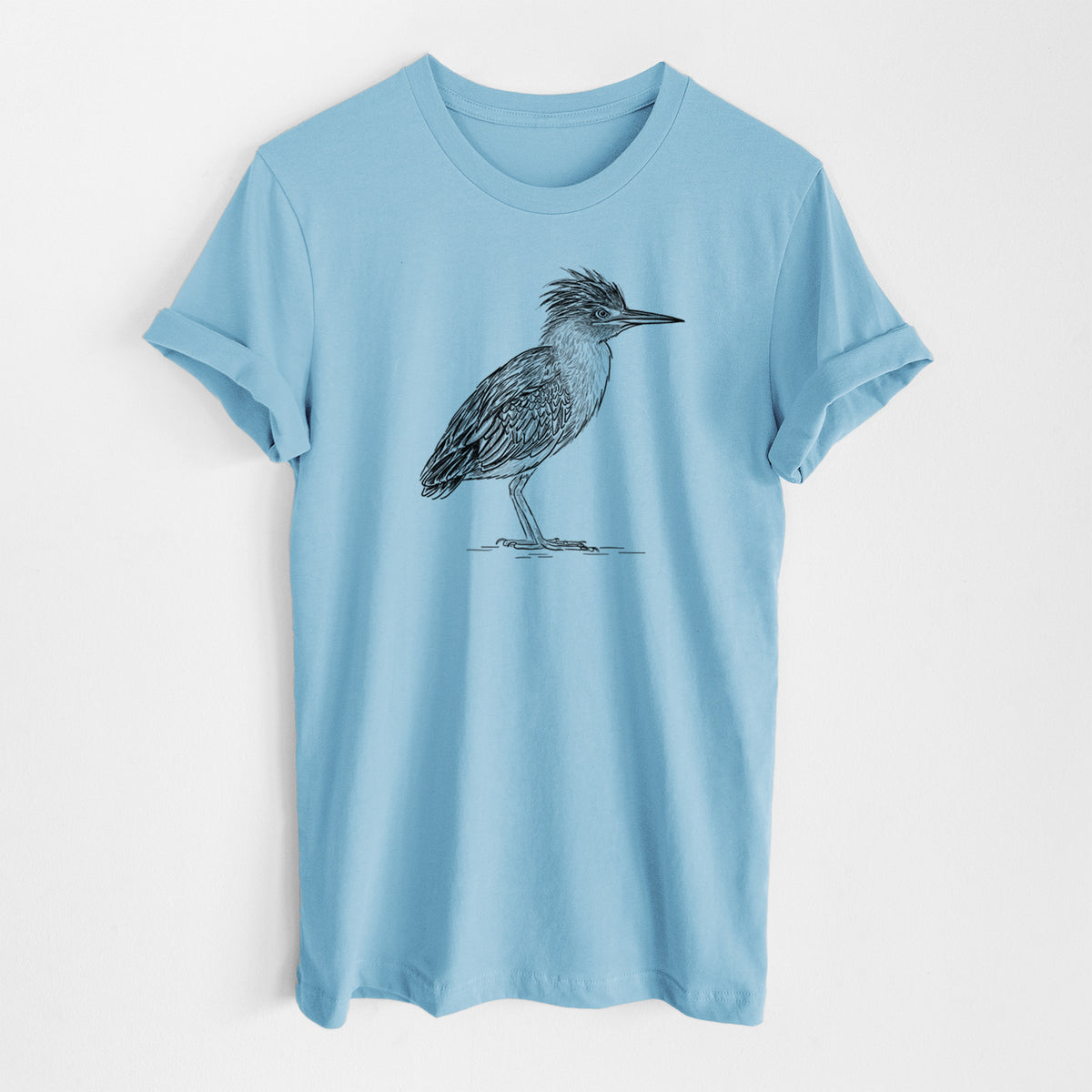 Green Heron - Butorides virescens - Lightweight 100% Cotton Unisex Crewneck