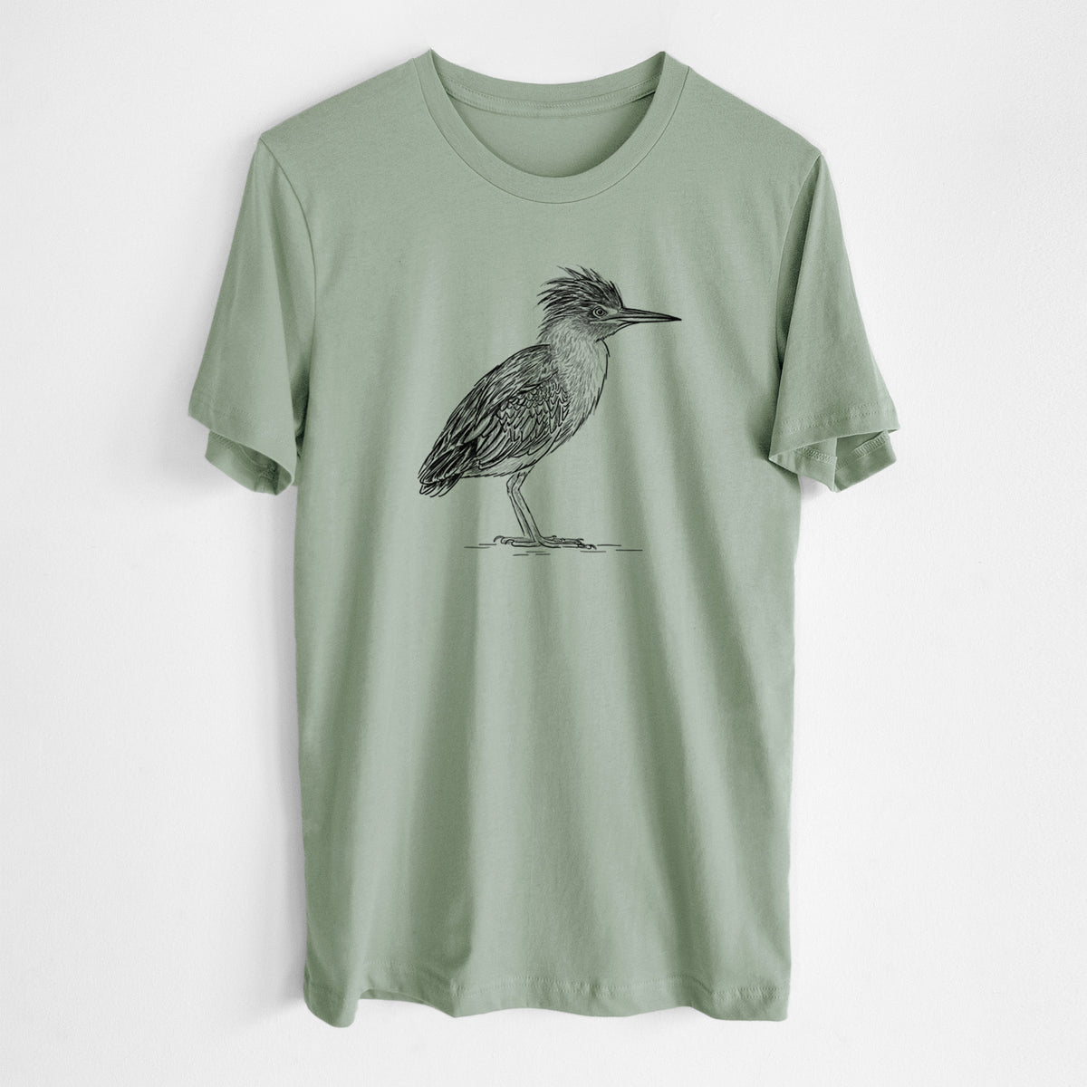 Green Heron - Butorides virescens - Lightweight 100% Cotton Unisex Crewneck