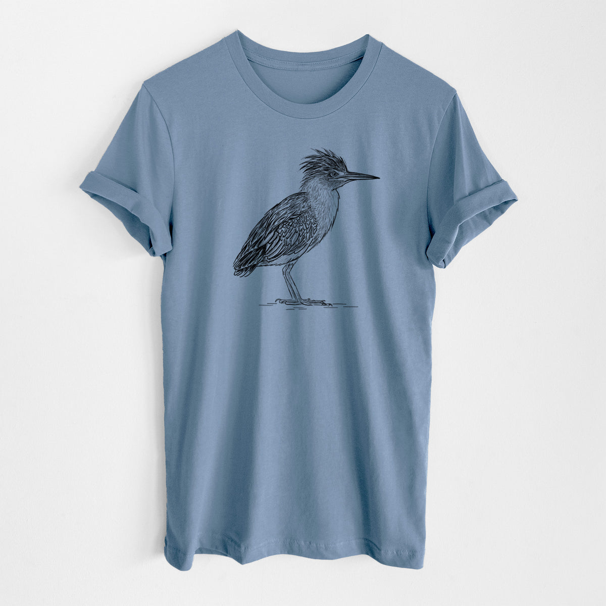 Green Heron - Butorides virescens - Lightweight 100% Cotton Unisex Crewneck